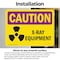Signmission Radiation & Laser Sign, 3.5 in H x 5 in W, Vinyl Decal, Rectangle OS-2PACK-CR-D-35-L-10197 - alternate 4